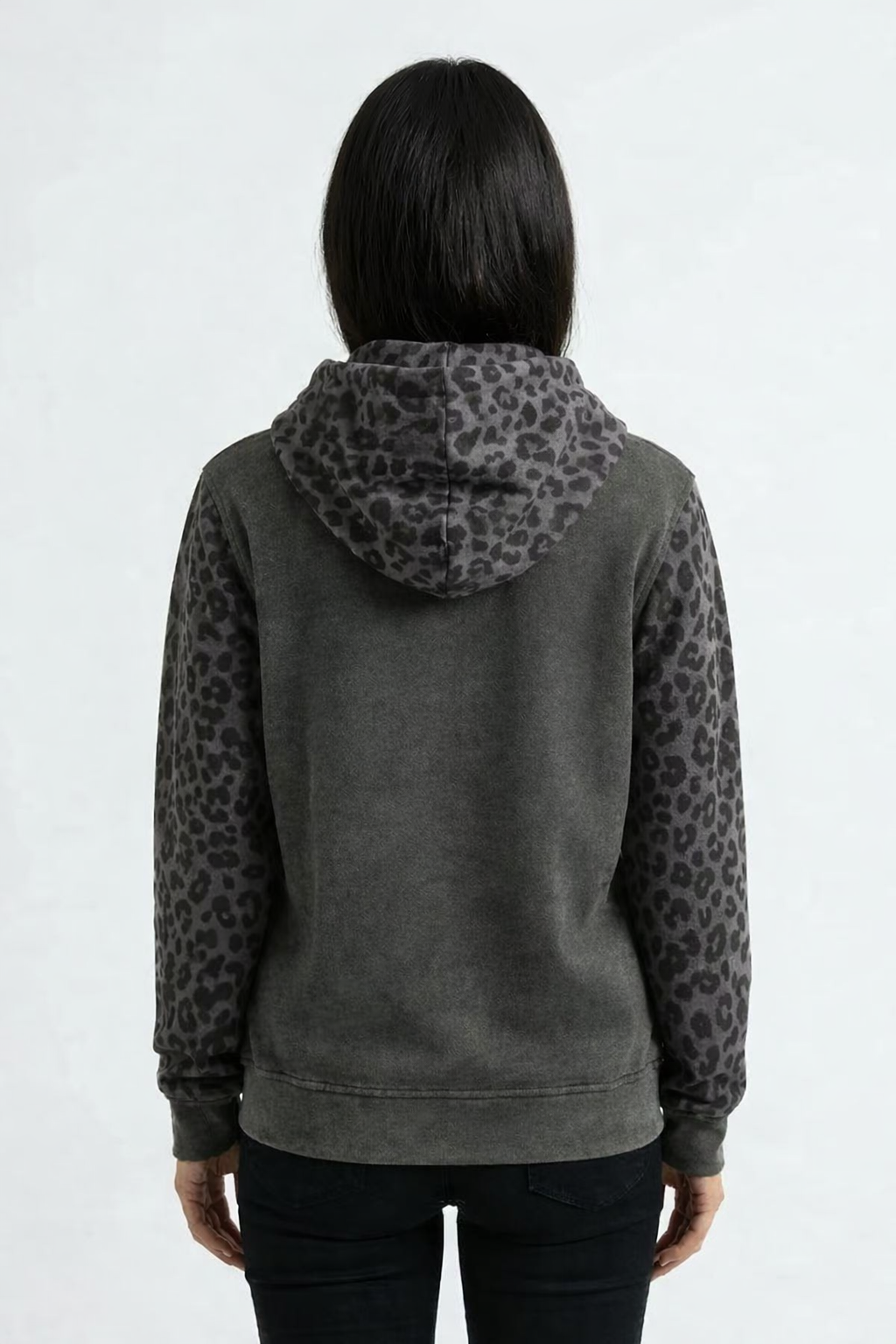 Black Leopard zip up